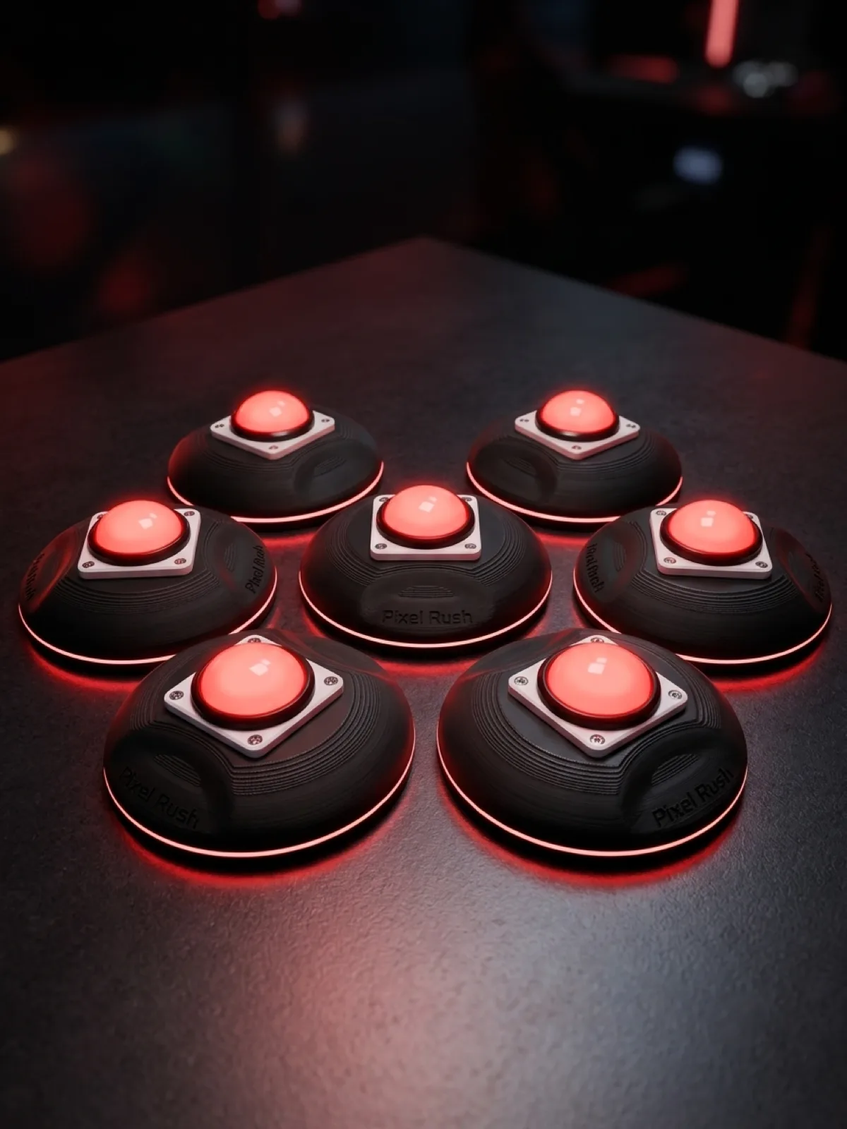 Les buzzers connectés du Buzzer Quiz de Pixel Rush