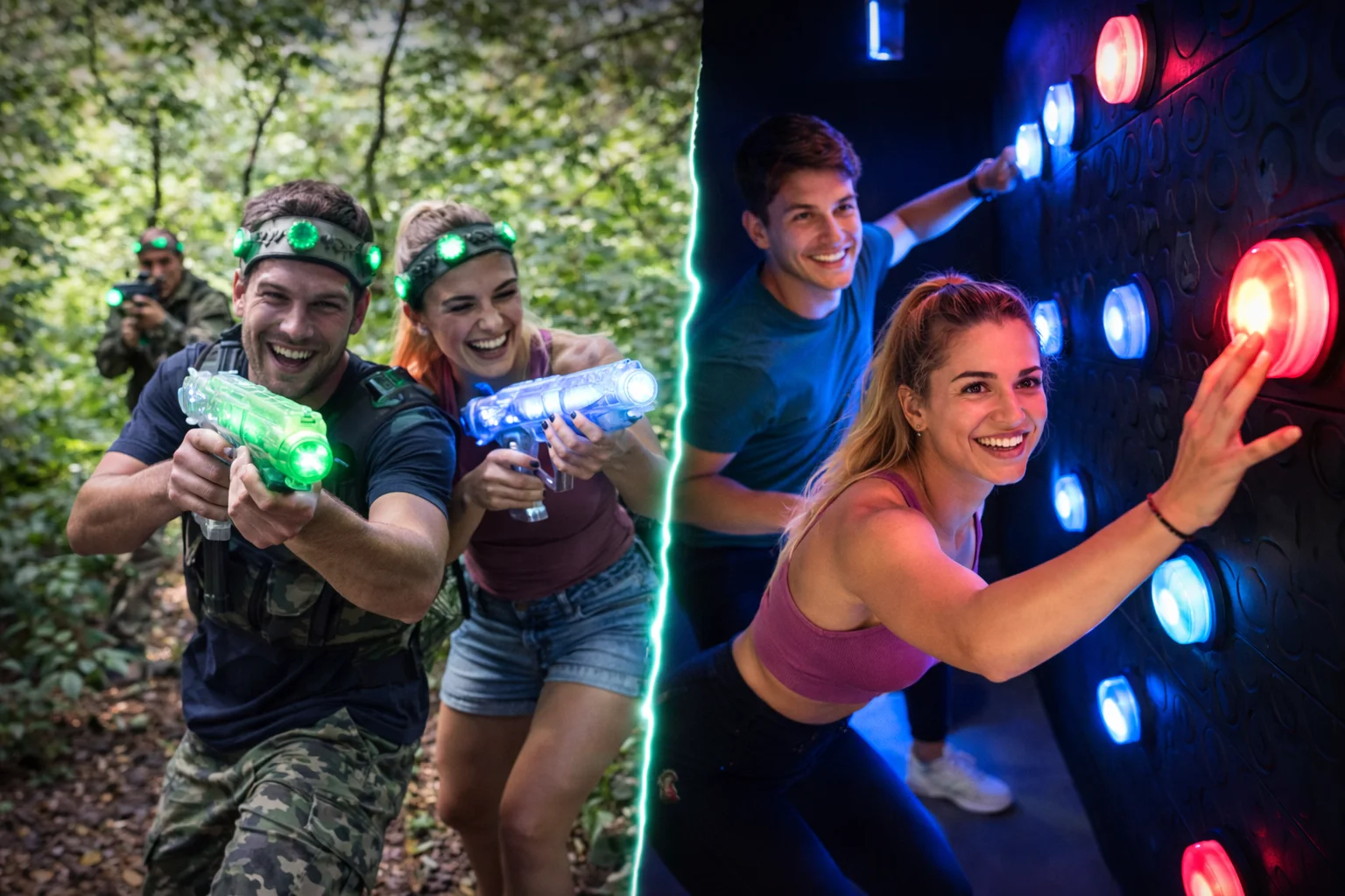 difference action game laser game